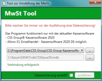 Programm zur Mehrwertsteuer Umstellung 2020